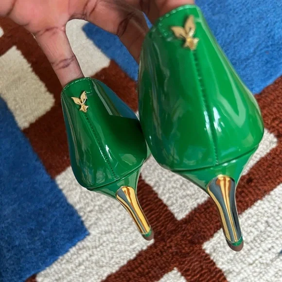 J.Renee Vibrant Green Patent Heels - Picture 5 of 9